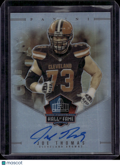 2023 Panini Prizm Pro Football Hall of Fame Joe Thomas On Card Auto /50