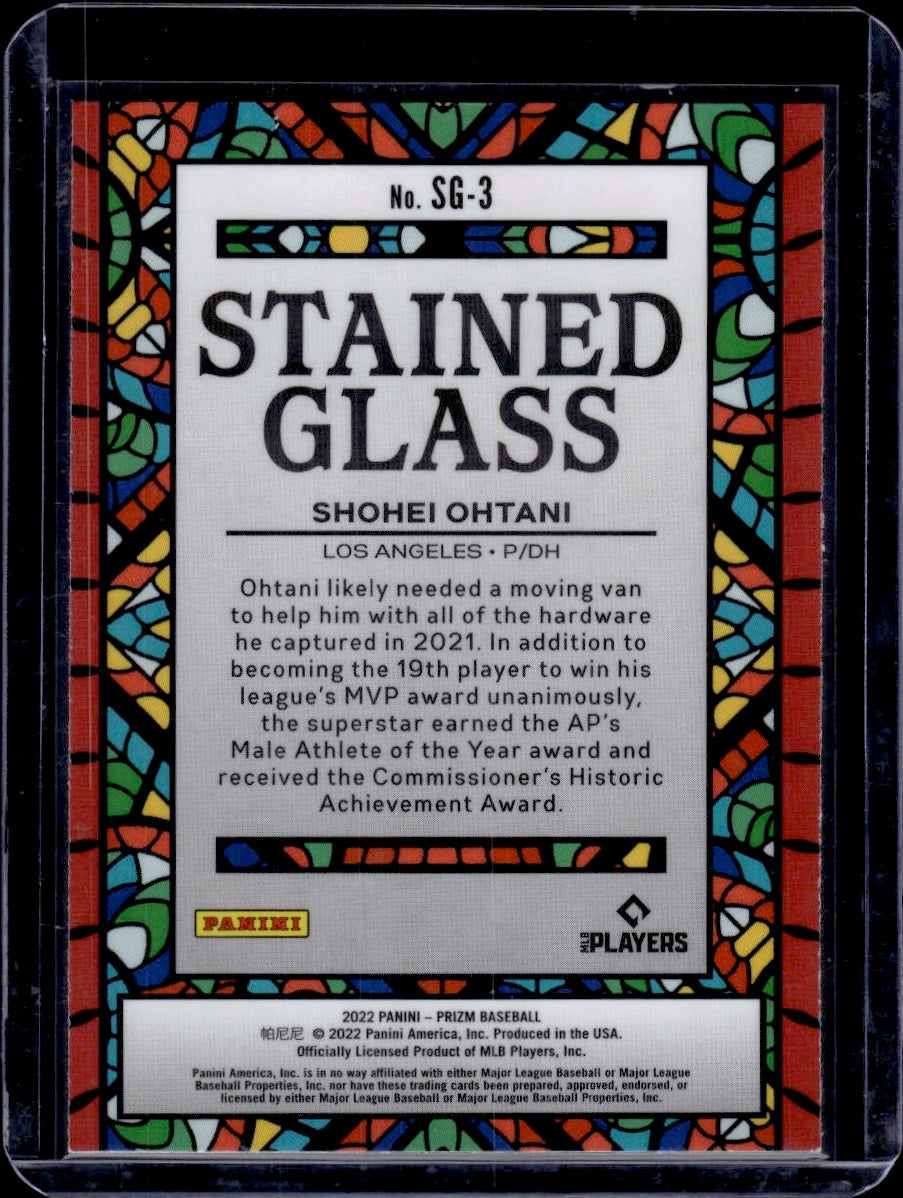 2022 Panini Prizm Baseball Stained Glass Shohei Ohtani