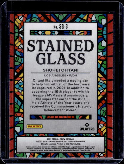2022 Panini Prizm Baseball Stained Glass Shohei Ohtani
