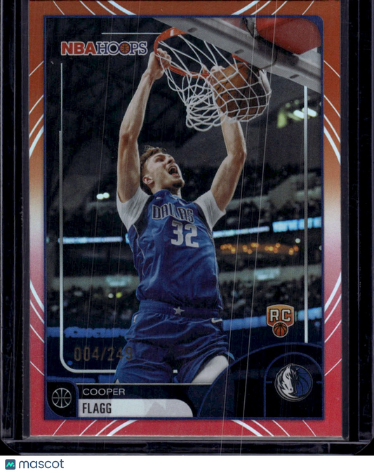 2026 Topps NBA Hoops Cooper Flagg Red RC 004/249