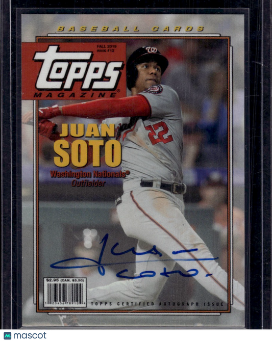 2019 Topps Archives Topps Magazine Juan Soto /150 Auto