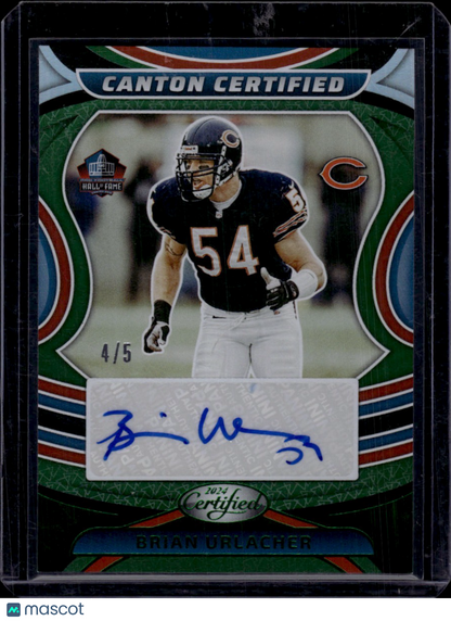 2024 Panini Certified Canton Certified Brian Urlacher Green Auto /5