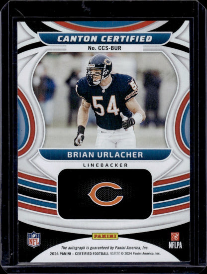 2024 Panini Certified Canton Certified Brian Urlacher Green Auto /5