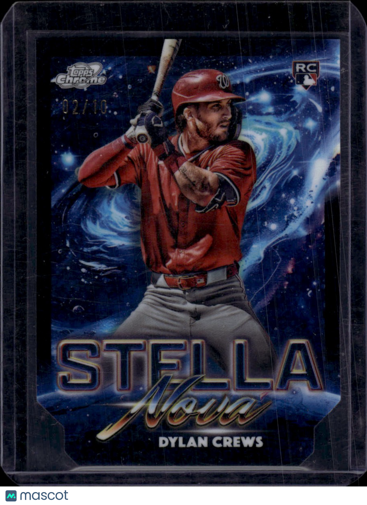 2025 Topps Chrome Stella Nova Dylan Crews Black /10 RC