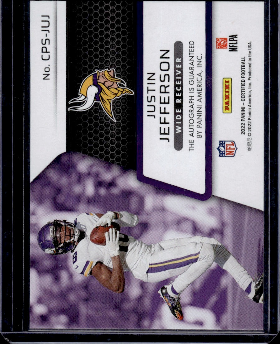 2022 Panini Certified Certified Potential Justin Jefferson Auto /35