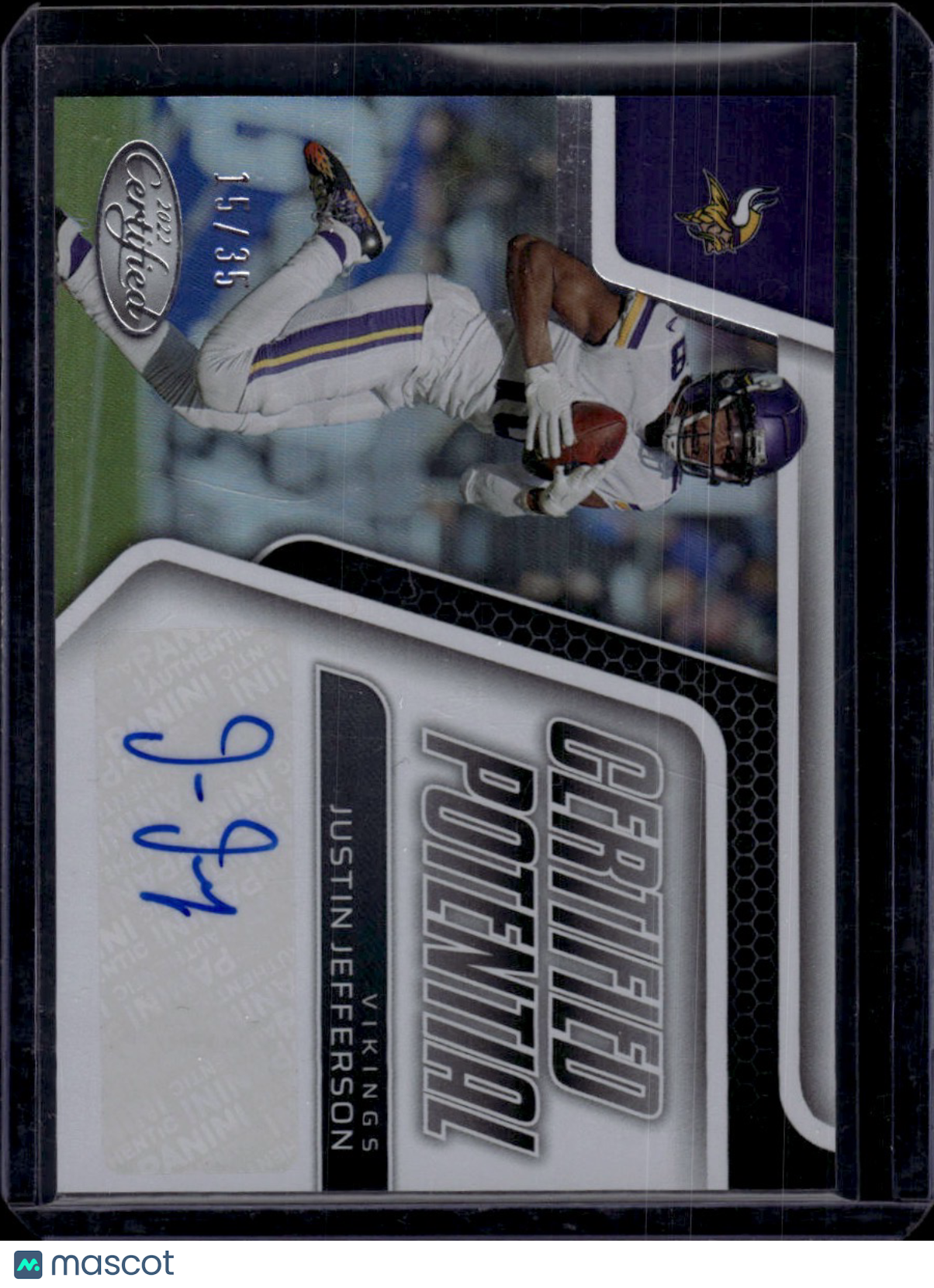 2022 Panini Certified Certified Potential Justin Jefferson Auto /35