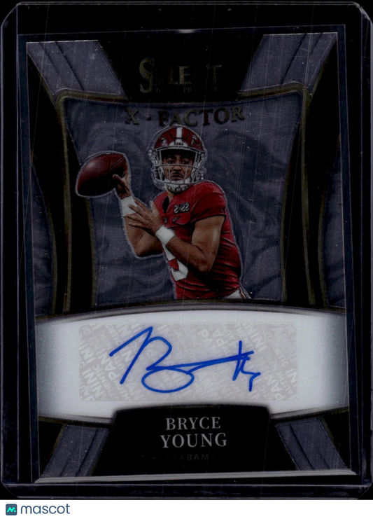 2022 Panini Select Draft Picks X-Factor Bryce Young Auto