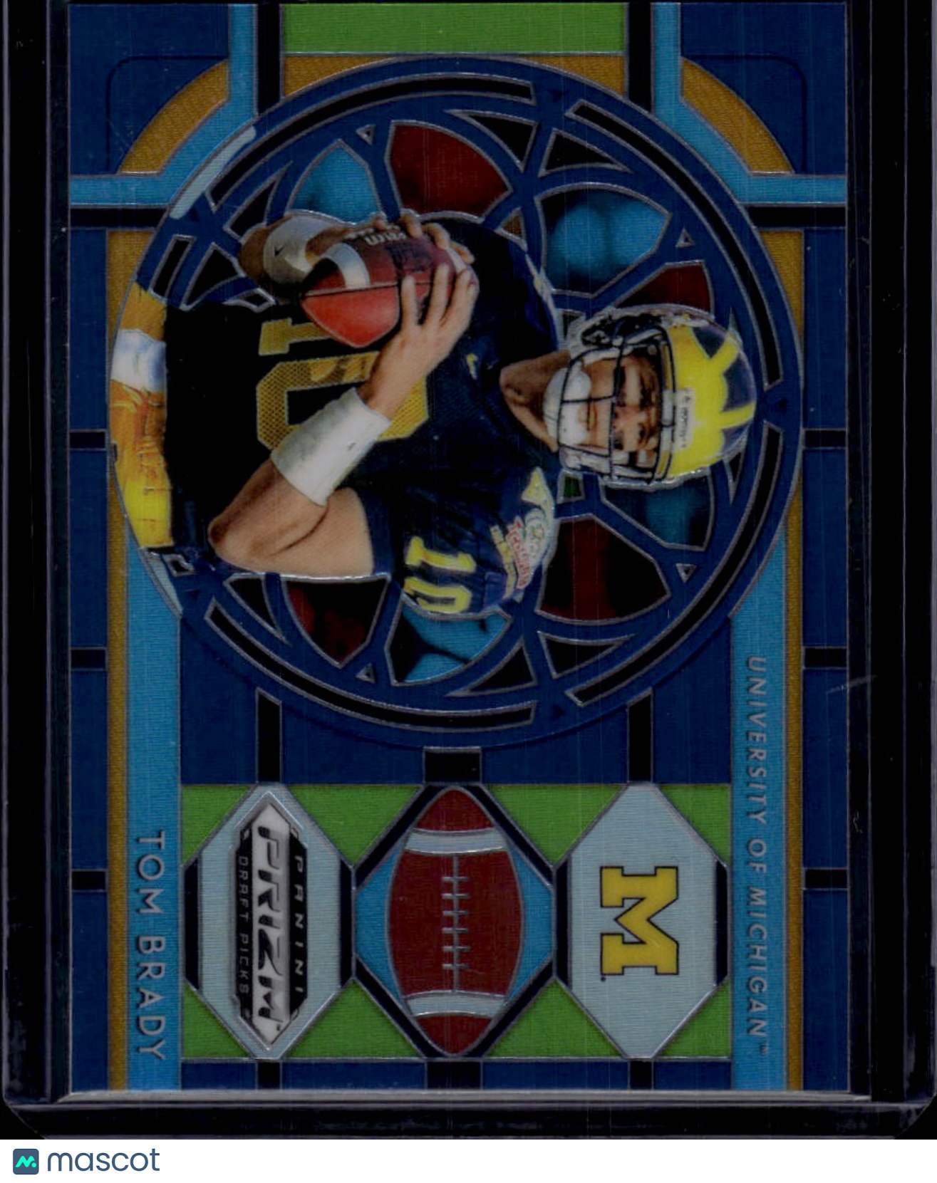 2019 Panini Prizm Draft Picks Stained Glass Tom Brady