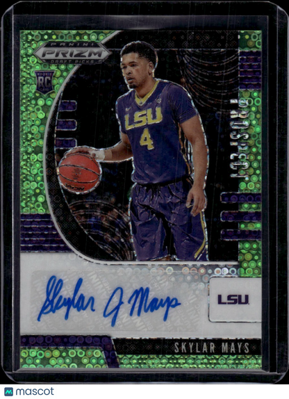 2020 Panini Prizm Draft Picks Skylar Mays Green Pulsar 1 / 5 RC
