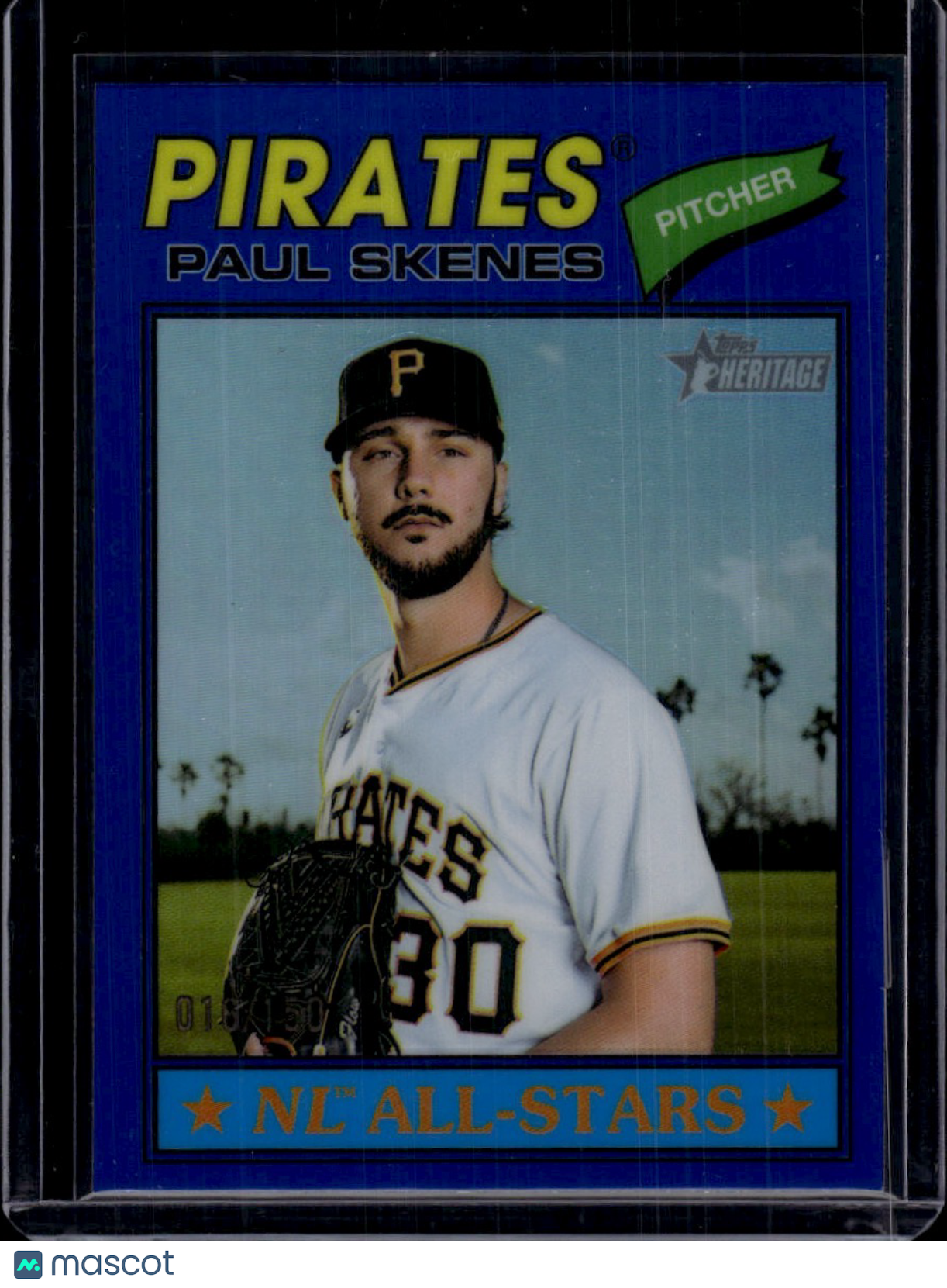2026 Topps Heritage Paul Skenes Blue Border
