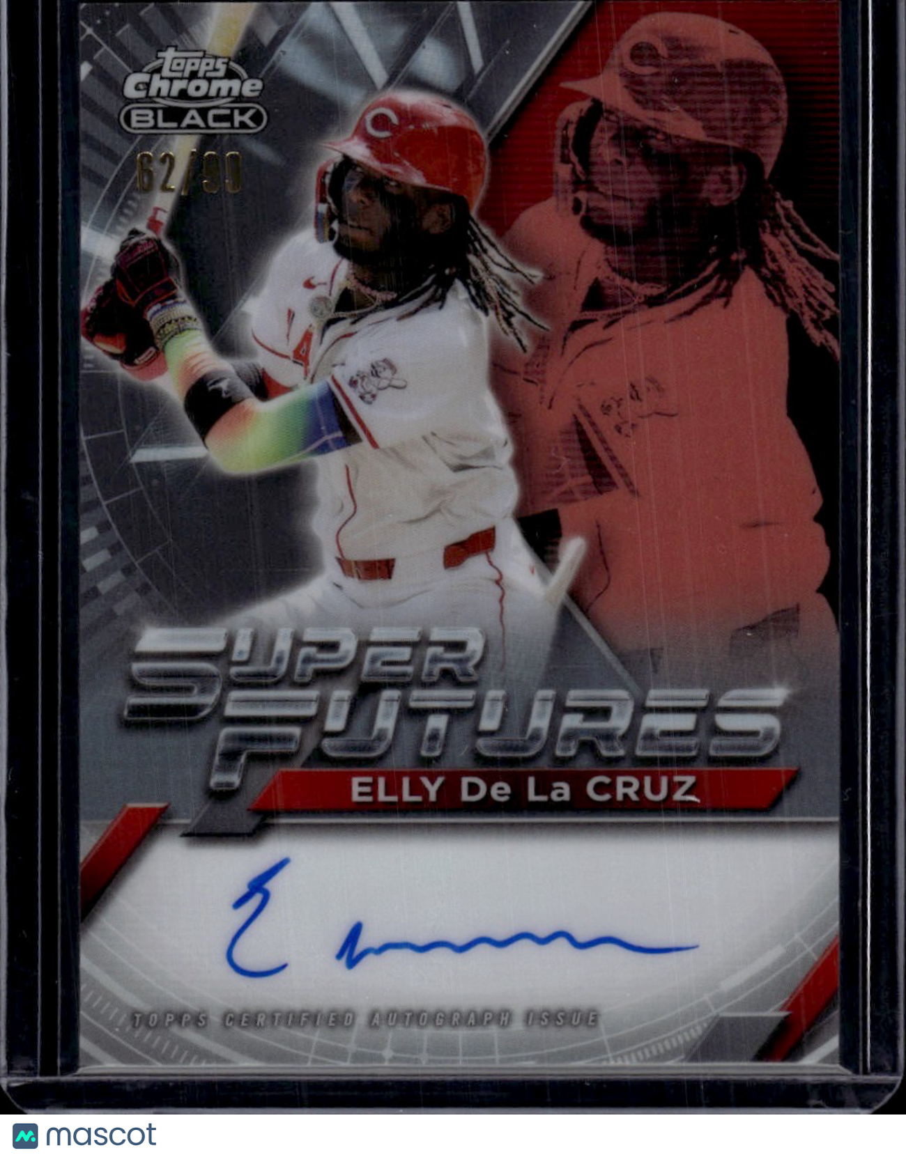 2025 Topps Chrome Black Super Futures Elly De La Cruz