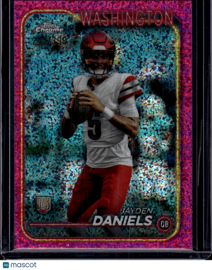2024 Topps Chrome Jayden Daniels Pink Speckle /399 RC
