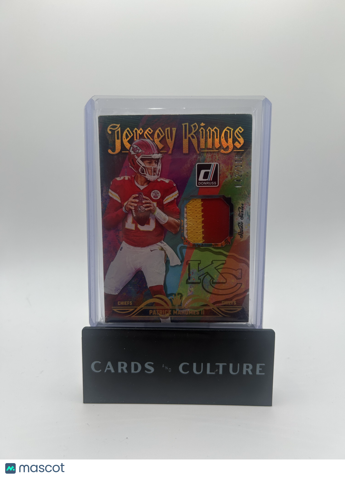 2023 Donruss Jersey Kings Panini Patrick Mahomes II 042/100 Memorabilia