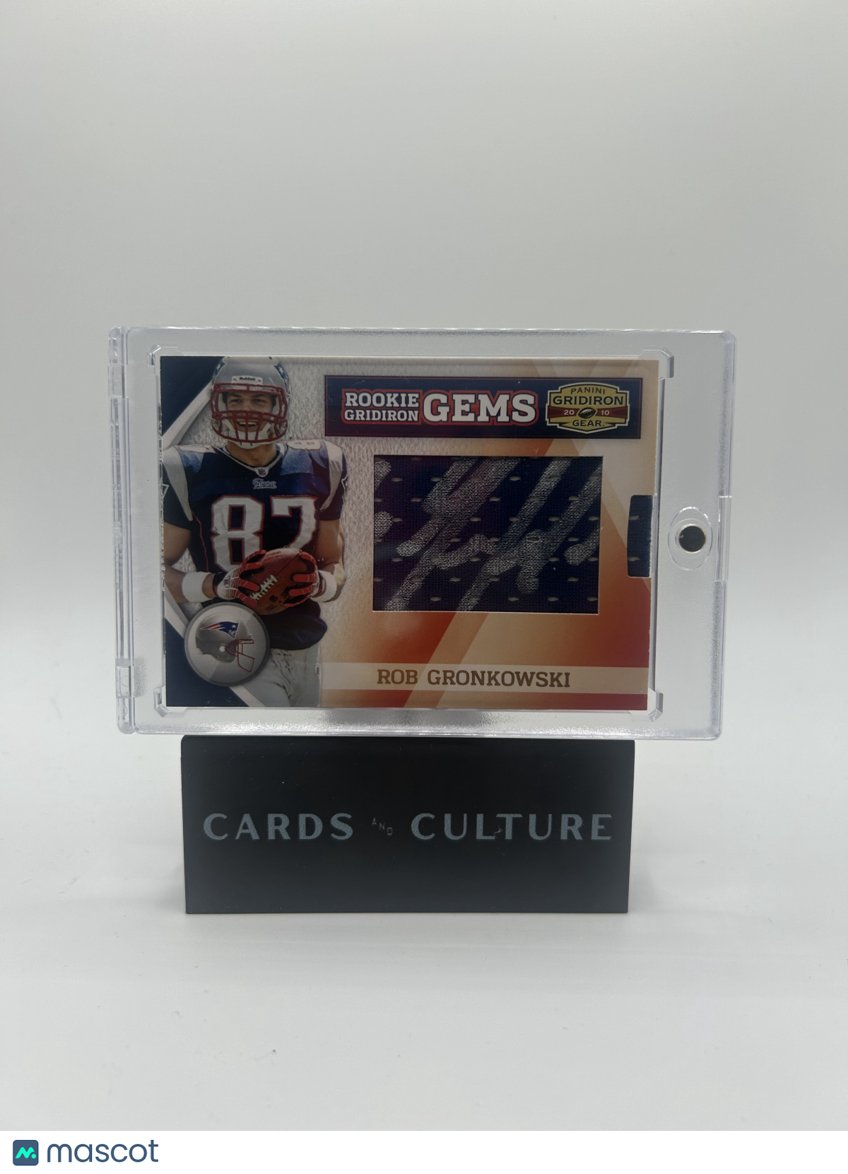 2010 Panini Gridiron Gear Rookie Gems Rob Gronkowski Patch Auto /164