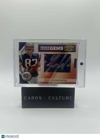 2010 Panini Gridiron Gear Rookie Gems Rob Gronkowski Patch Auto /164