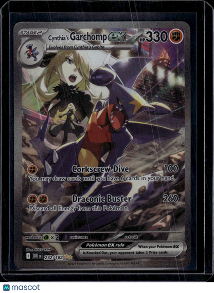 Pokemon 2025 Destined Rivals Pokemon Cynthia's Garchomp EX SAR