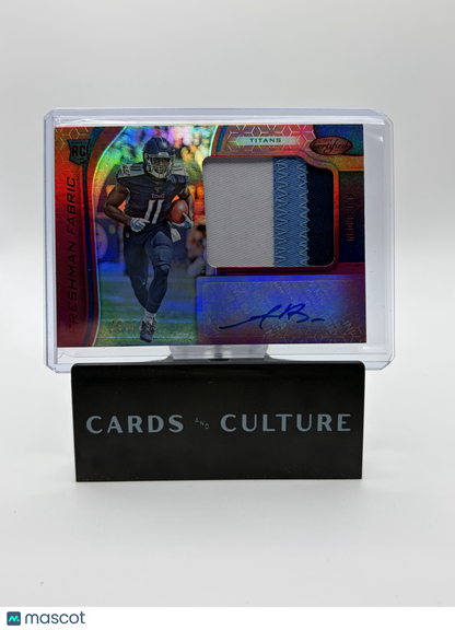 2019 Panini Certified Freshman Fabric A.J. Brown Red Mirror RPA /199
