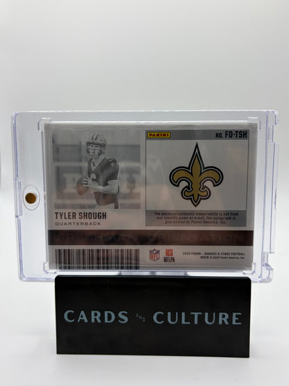 2025 Panini Rookies & Stars Freshman Orientation Tyler Shough Patch /25 RC