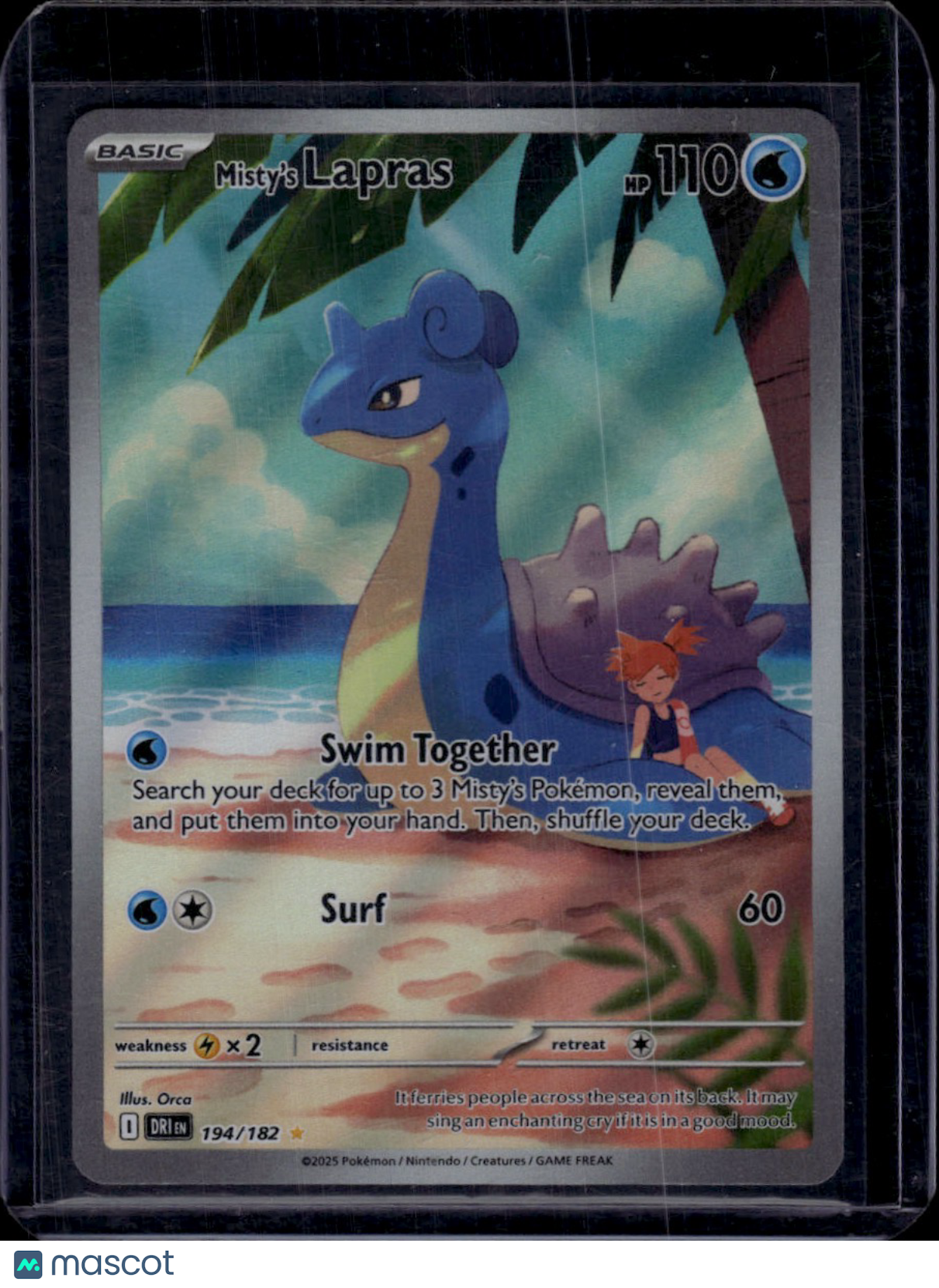 Pokemon 2025 Destined Rivals Pokemon Misty's Lapras