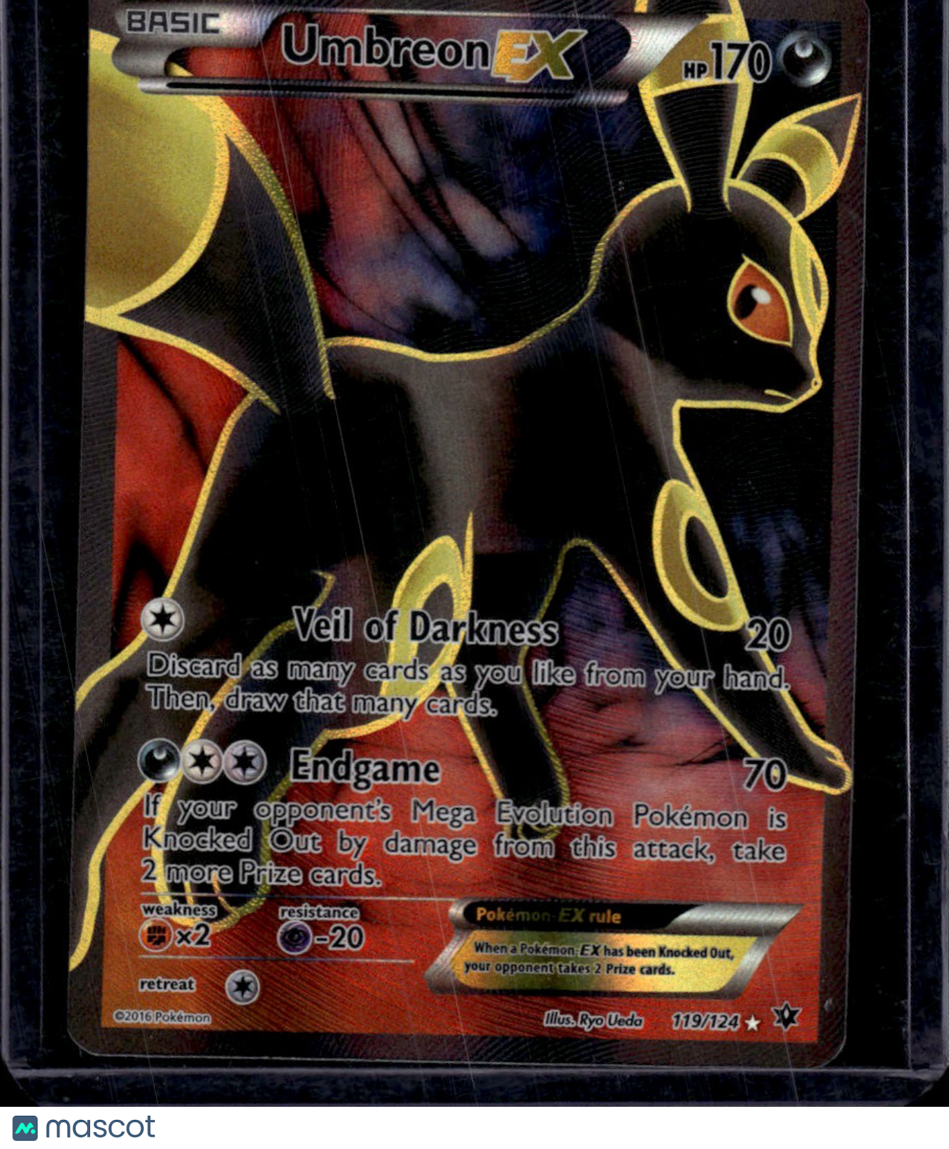 Pokemon 2016 Fates Collide Pokemon Umbreon EX FA