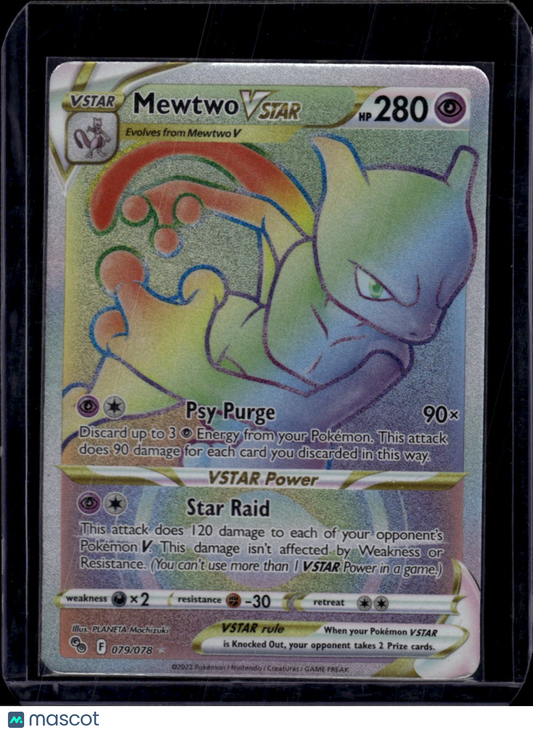 Pokemon 2022 GO Pokemon Mewtwo VSTAR HR