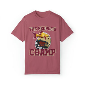 10 Second Runoff x Garnet The Goldfish People's Champ Unisex Garment-Dyed T-shirt