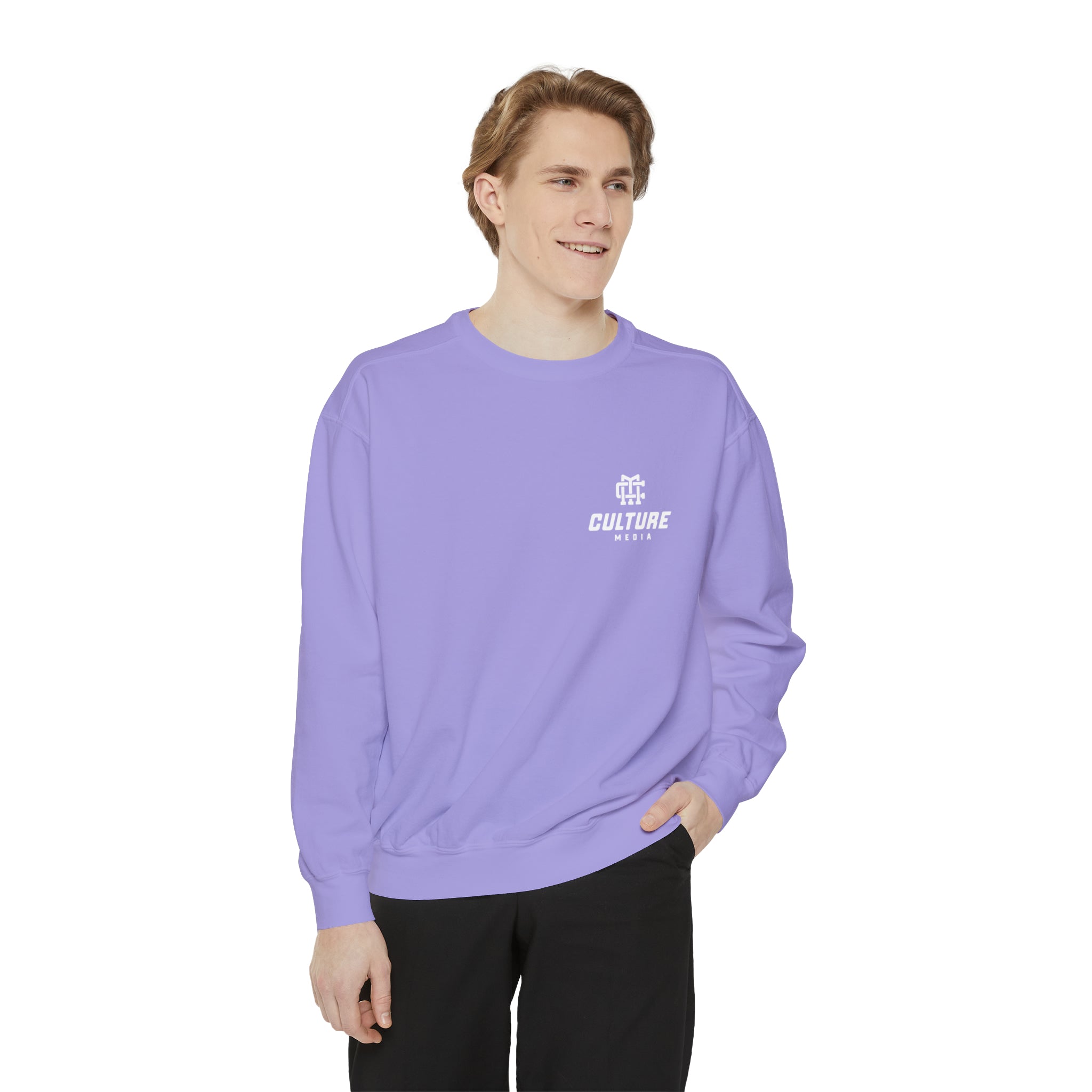Culture Media Unisex Garment-Dyed Sweatshirt