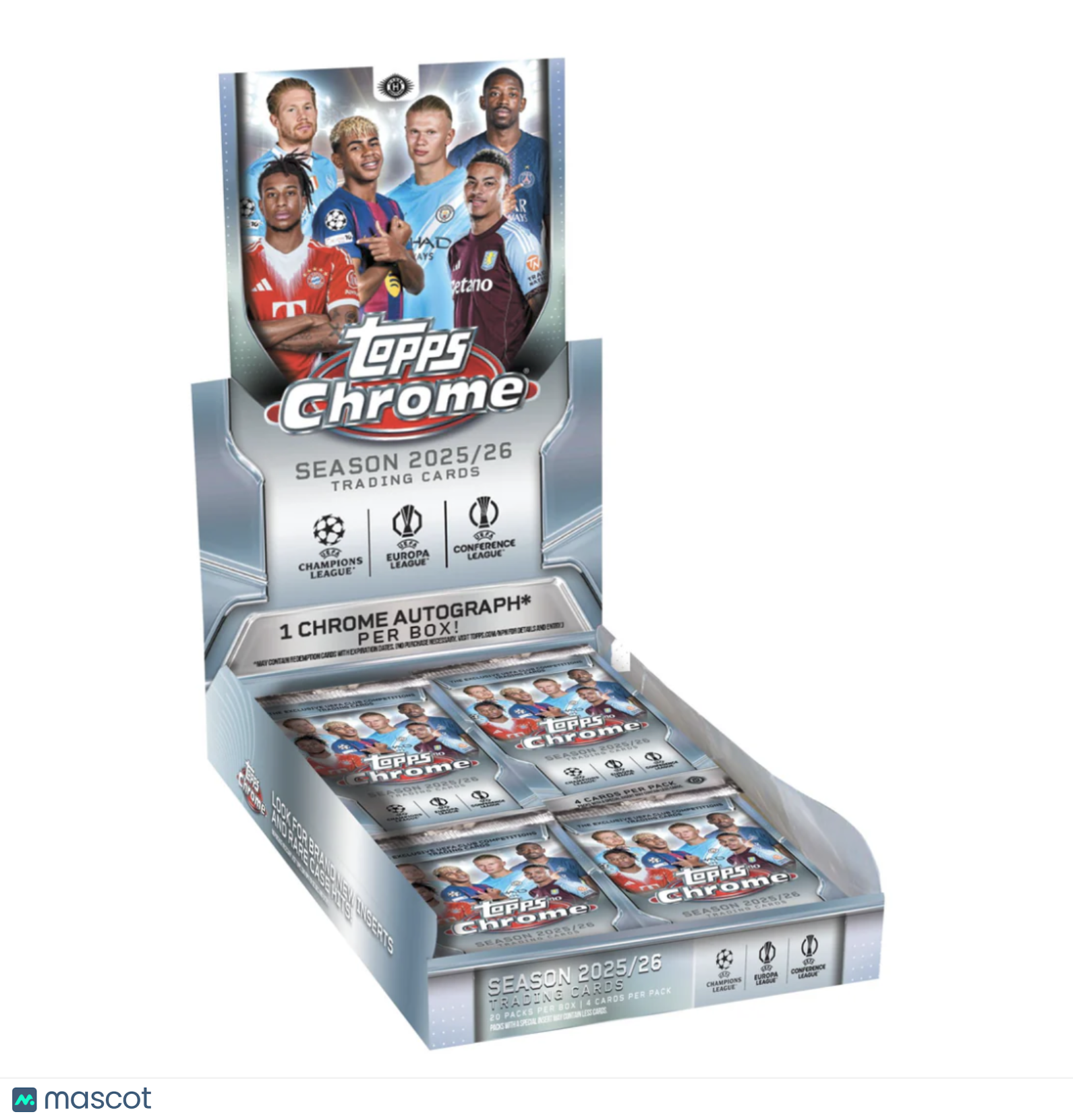 2025-26 Topps Chrome UEFA Soccer Hobby Box