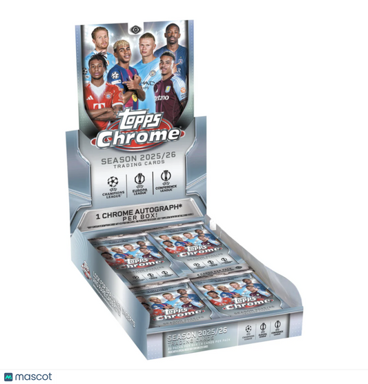 2025-26 Topps Chrome UEFA Soccer Hobby Box