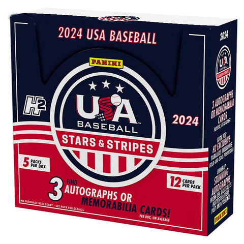 2024 Panini USA Stars & Stripes Baseball Sealed H2 Hybrid Box