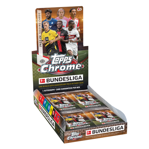 2023-24 Topps Chrome Bundesliga Soccer Sealed Hobby Box