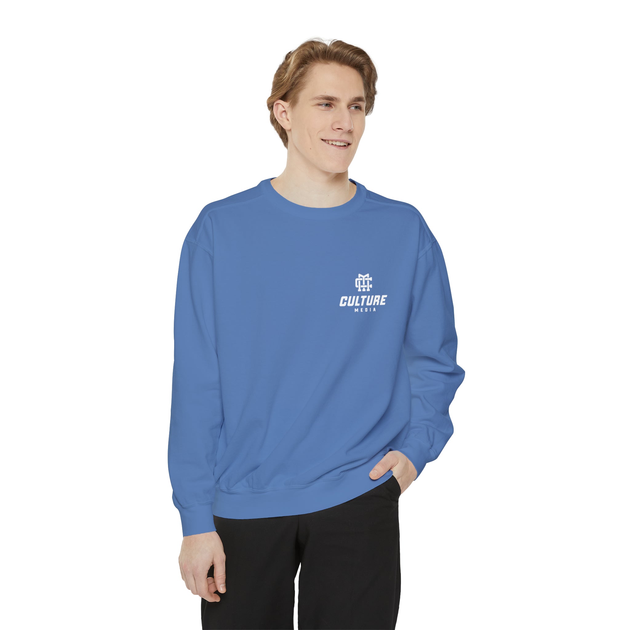 Culture Media Unisex Garment-Dyed Sweatshirt