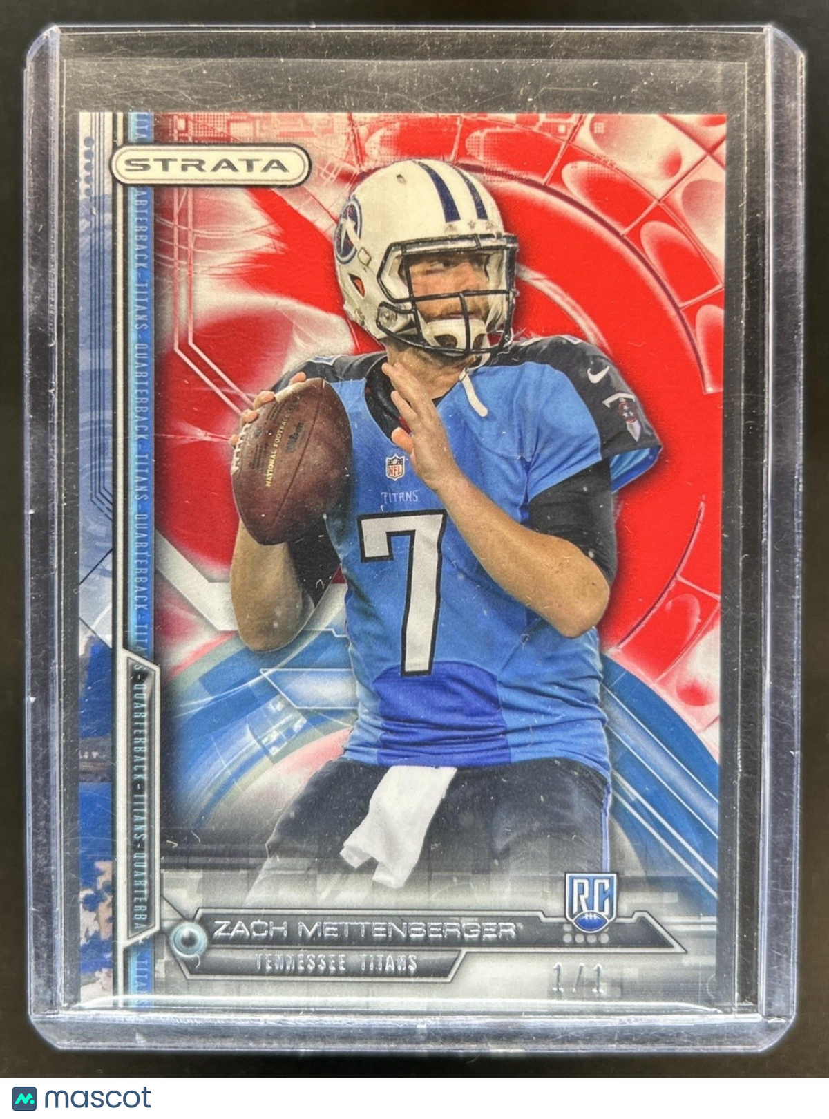 2014 Topps Strata Zach Mettenberger RC Ruby Rookie #1/1 Titans