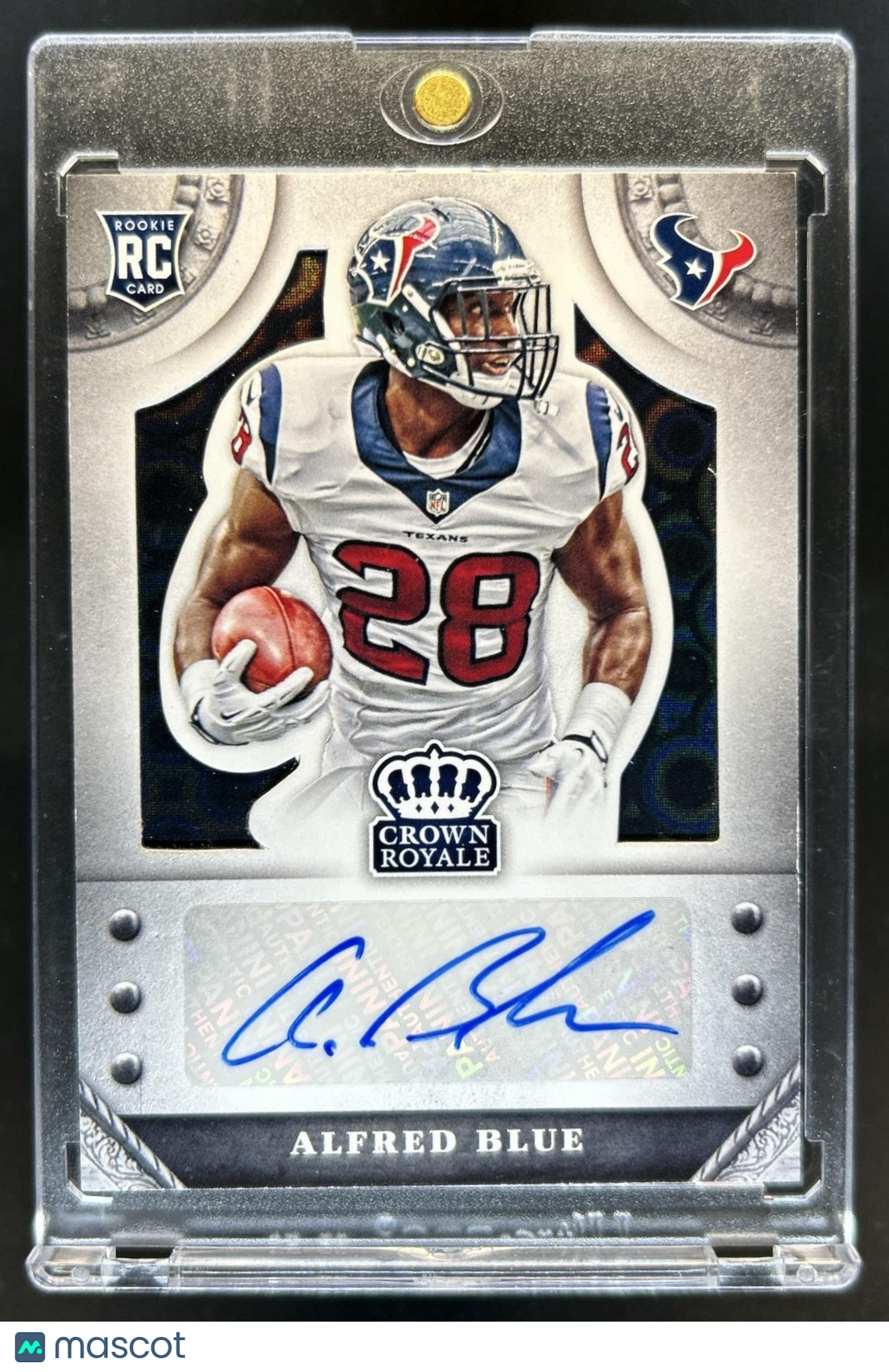 2014 Panini Crown Royale Alfred Blue Rookie Black Pyramid RC Auto #1/1 Texans