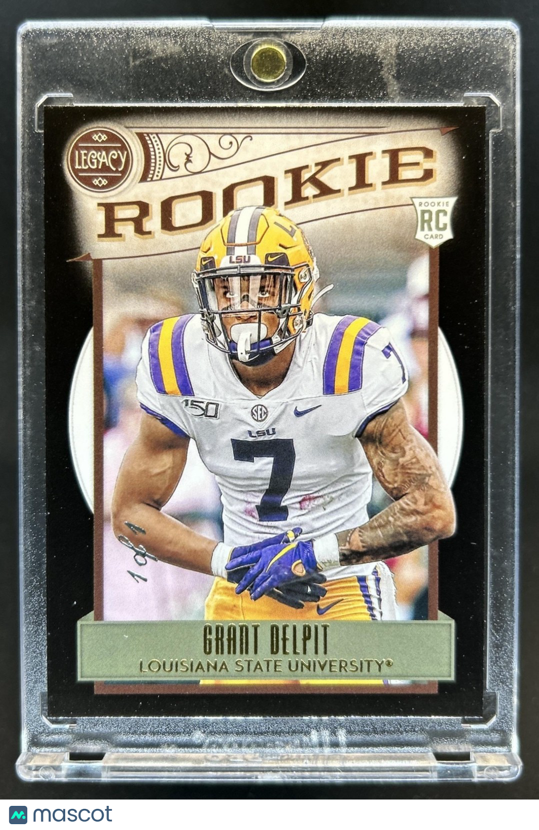 2020 Panini Legacy Grant Delpit RC Black Rookie #1/1 Tigers
