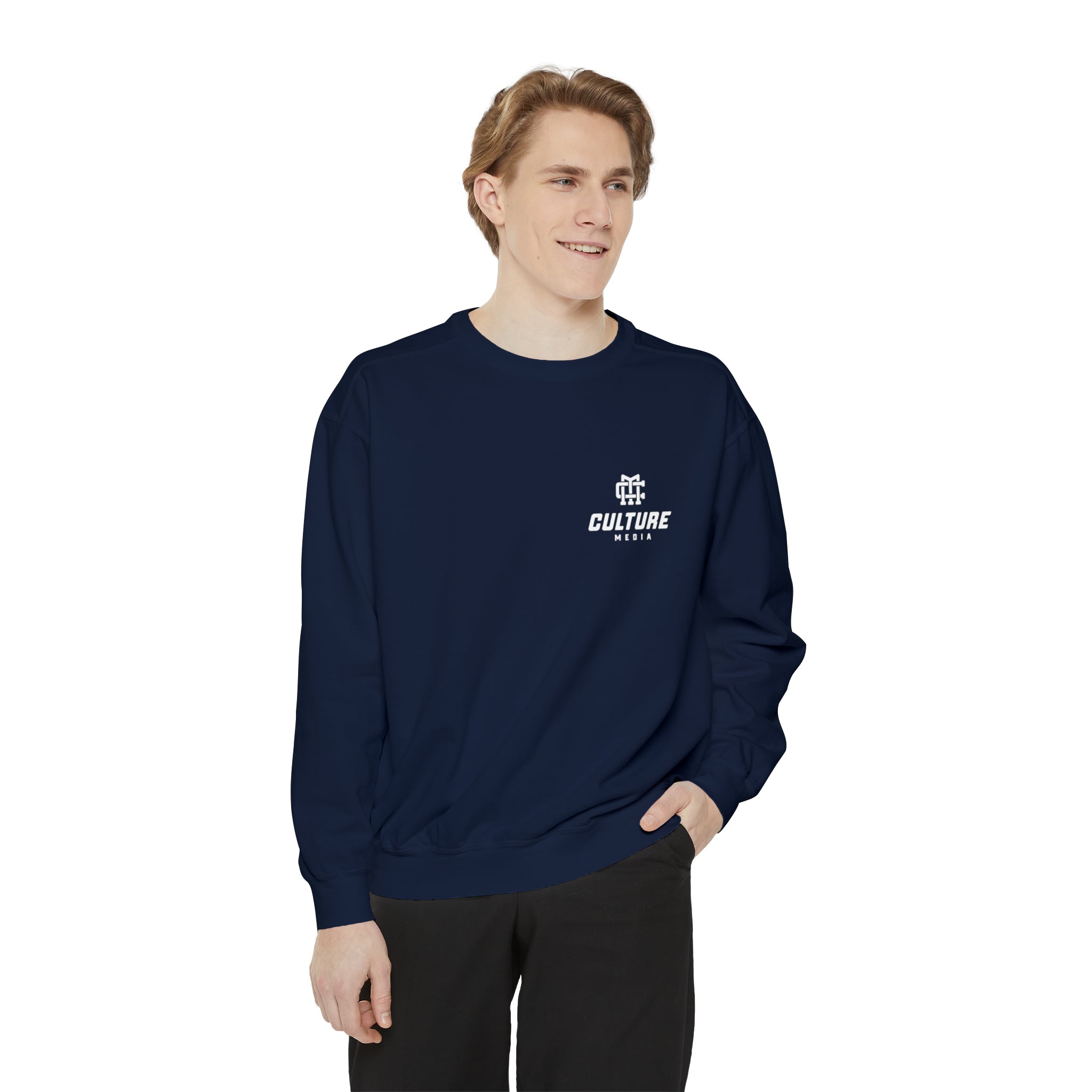 Culture Media Unisex Garment-Dyed Sweatshirt