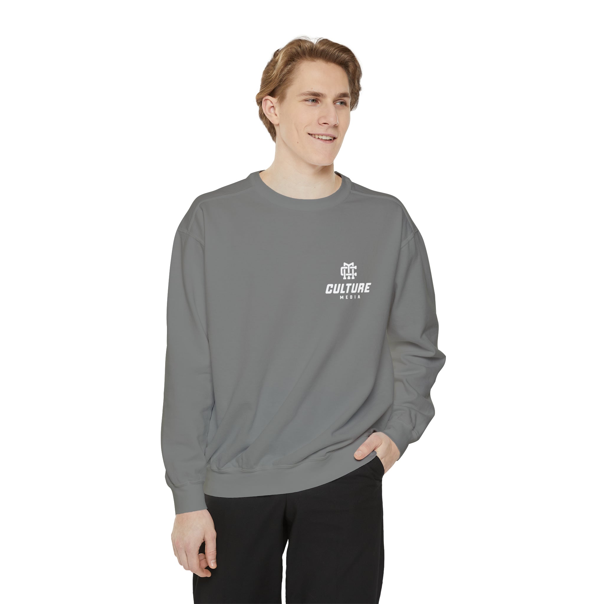Culture Media Unisex Garment-Dyed Sweatshirt