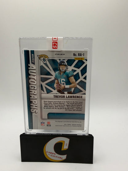 2021 Panini Mosaic No. RA-1 Trevor Lawrence Rookie Autograph