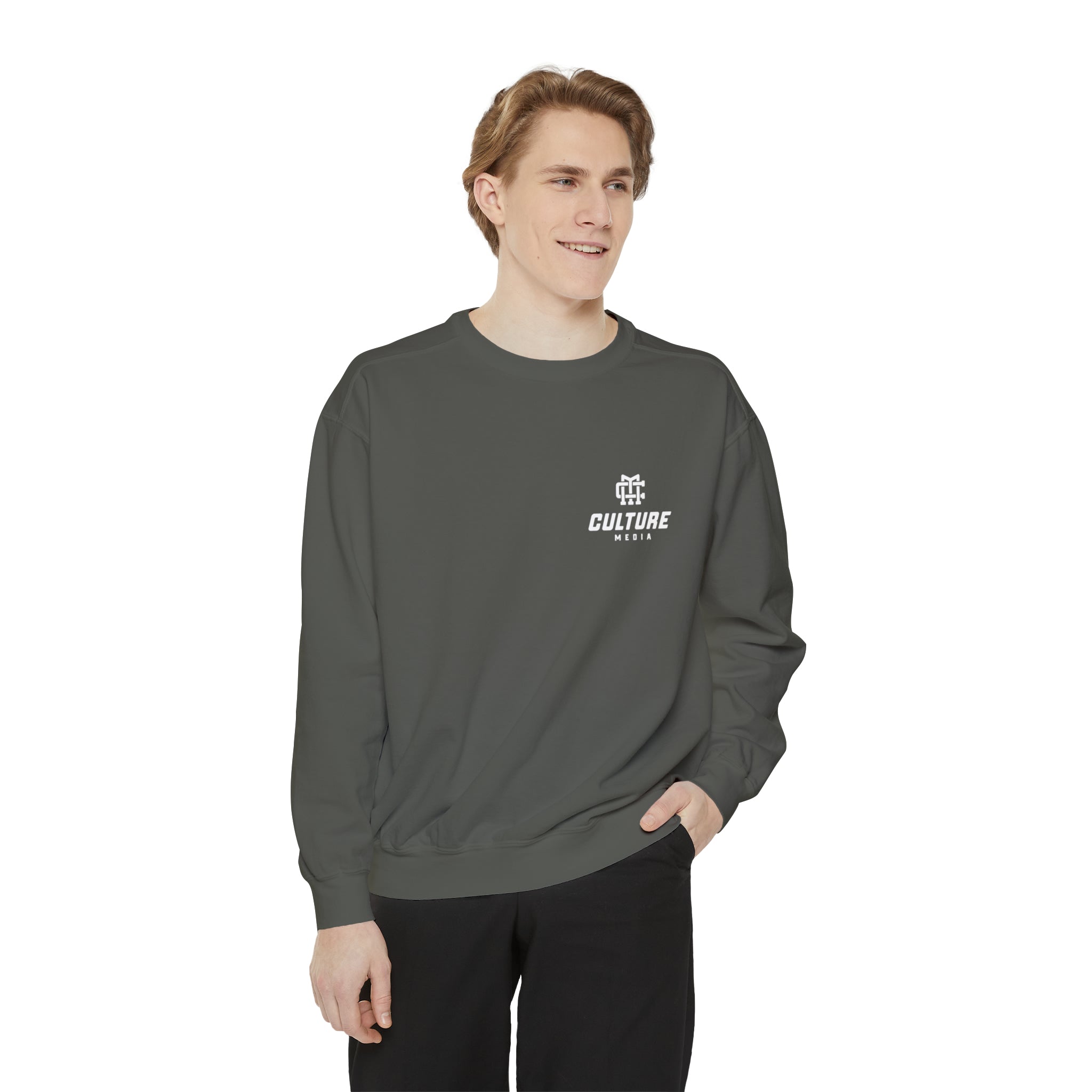 Culture Media Unisex Garment-Dyed Sweatshirt
