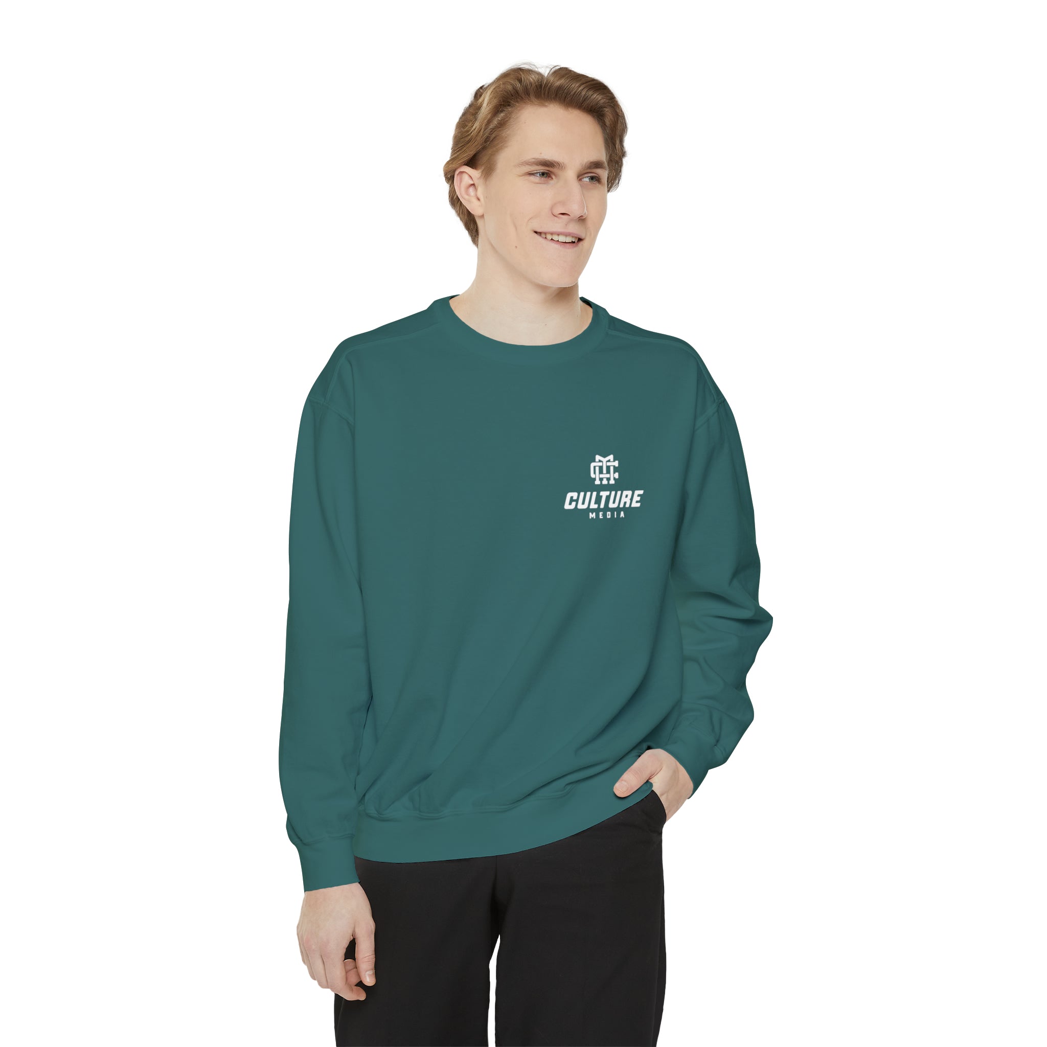 Culture Media Unisex Garment-Dyed Sweatshirt