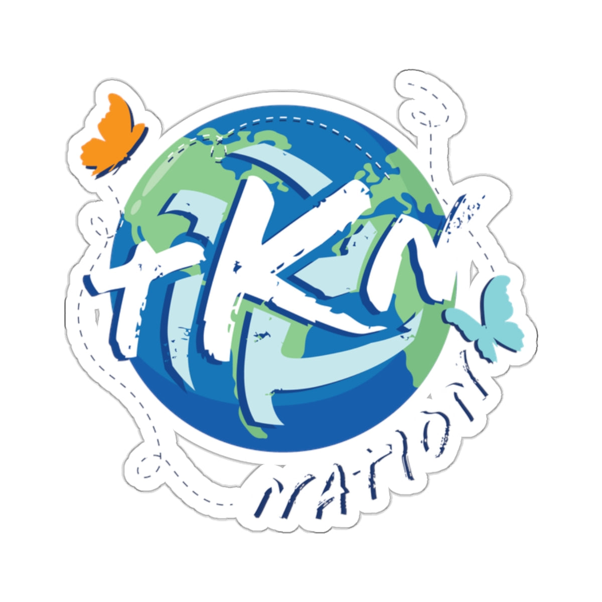 TKN Nation Kiss-Cut Stickers