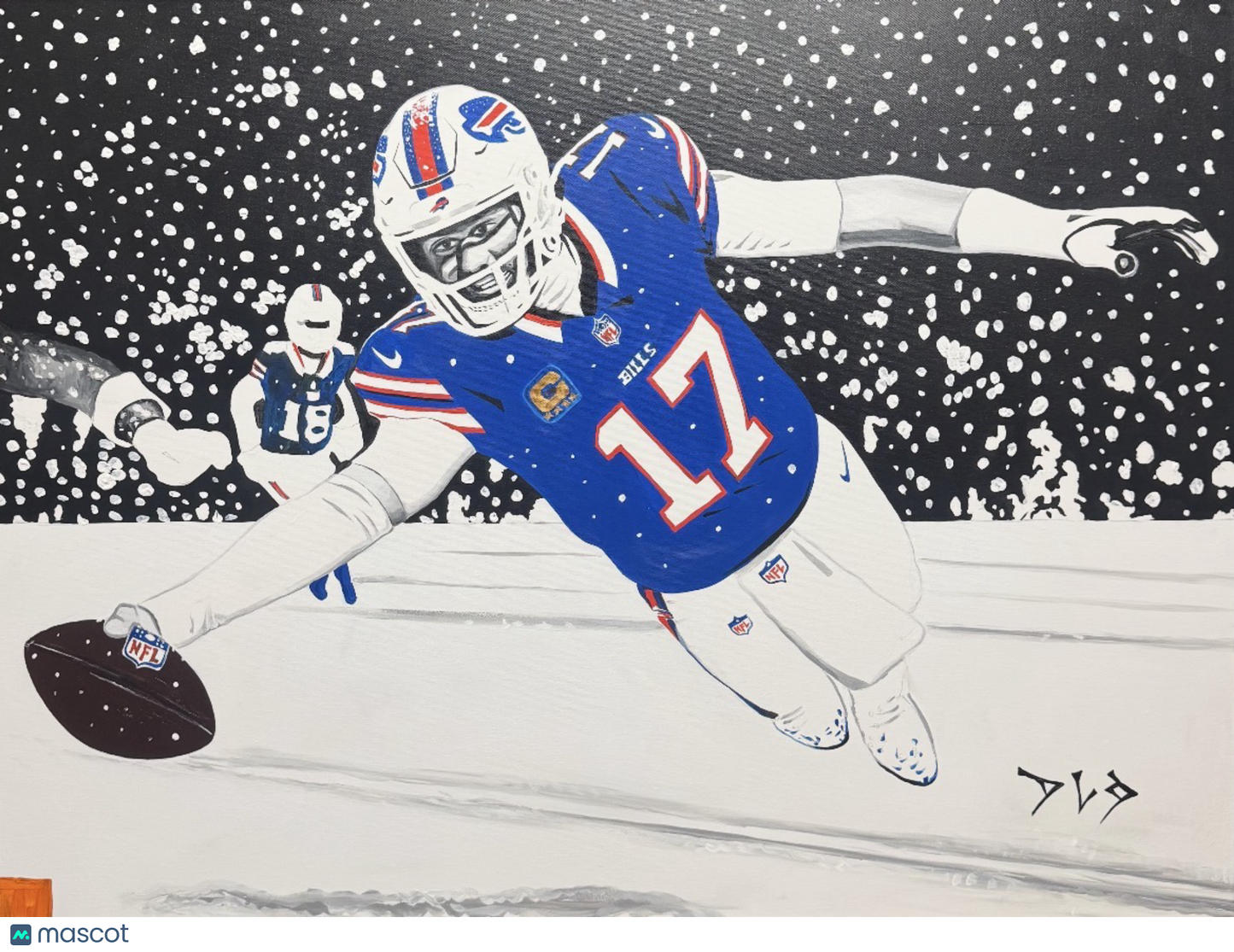 DLo Josh Allen Original Painting 30x40