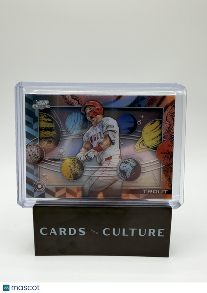 2025 Topps Chrome Cosmic Mike Trout Planetarium SP