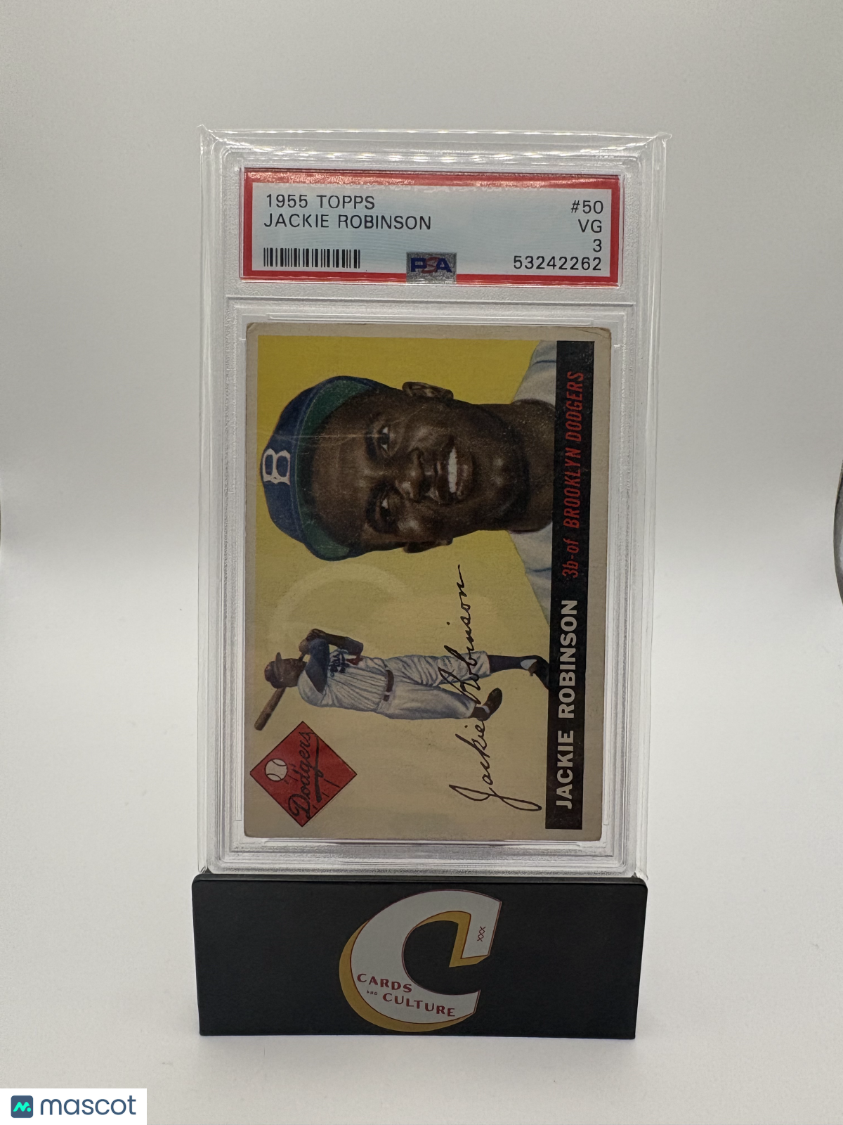 1955 Topps Jackie Robinson PSA 3