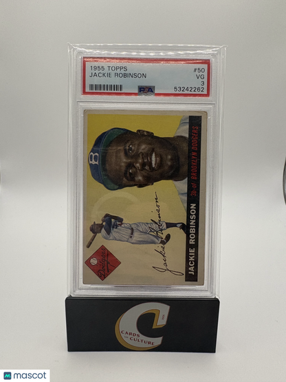 1955 Topps Jackie Robinson PSA 3