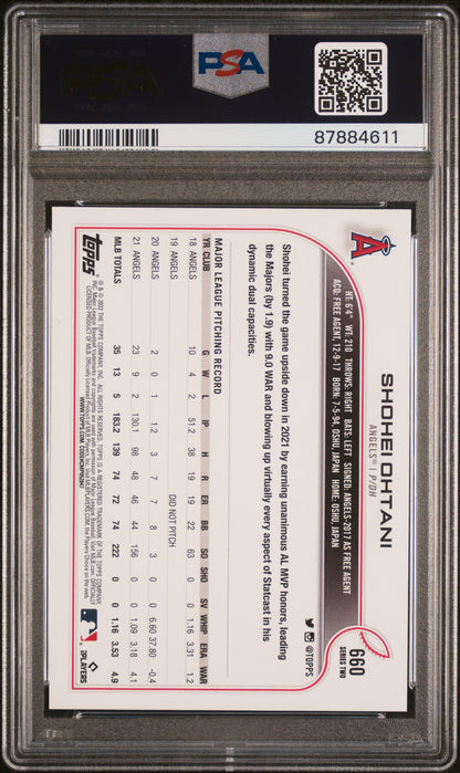 2022 Topps Shohei Ohtani #660 PSA 10
