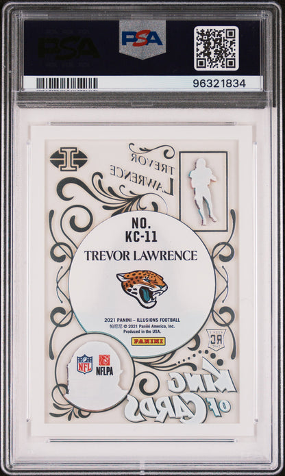 2021 Panini Illusions King Of Cards Trevor Lawrence #KC-11 PSA 10