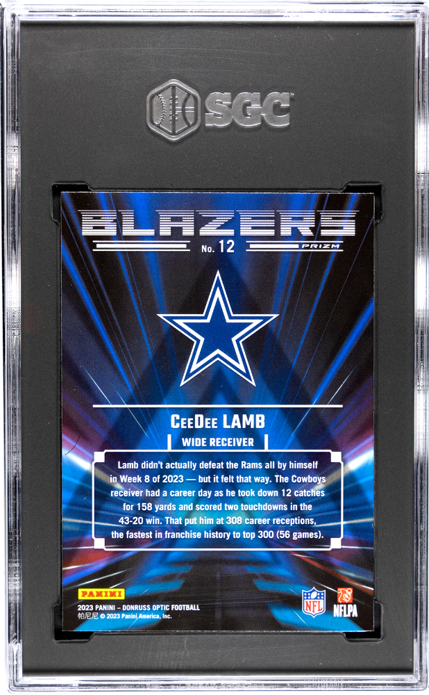 2023 Donruss Optic Ceedee Lamb Blazers SGC 9