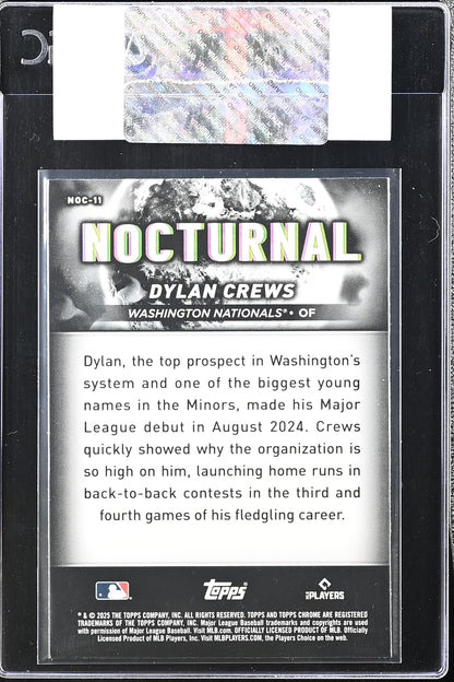 2025 Topps Chrome Black Dylan Crews Nocturnal CGC Authentic
