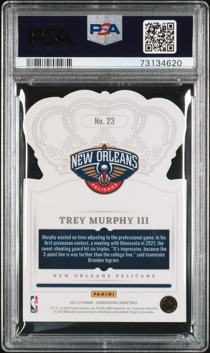 2021 Panini Crown Royale Trey Murphy III Asia Gold /10 PSA 9